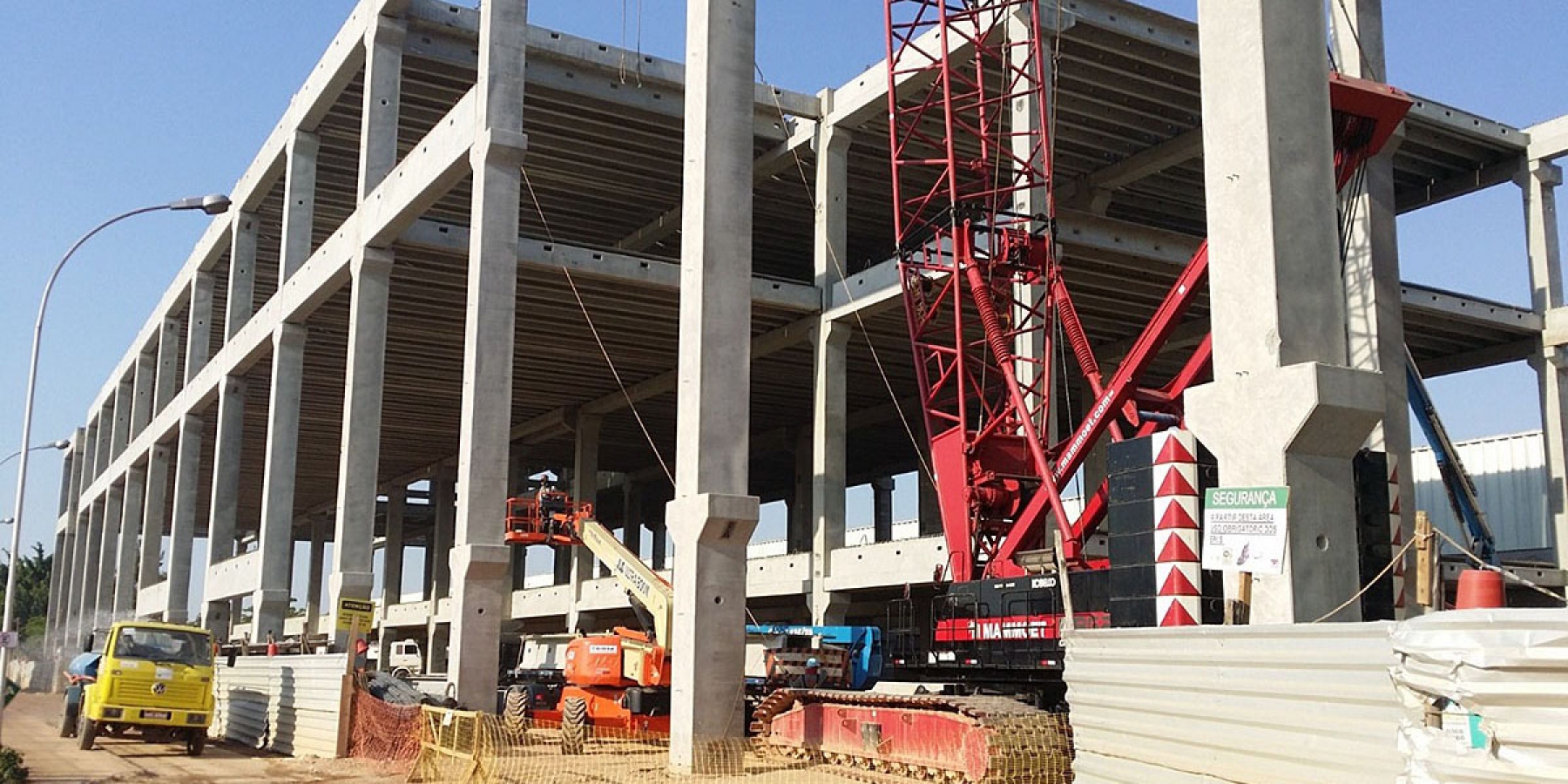 estacas de concreto com laje protendida